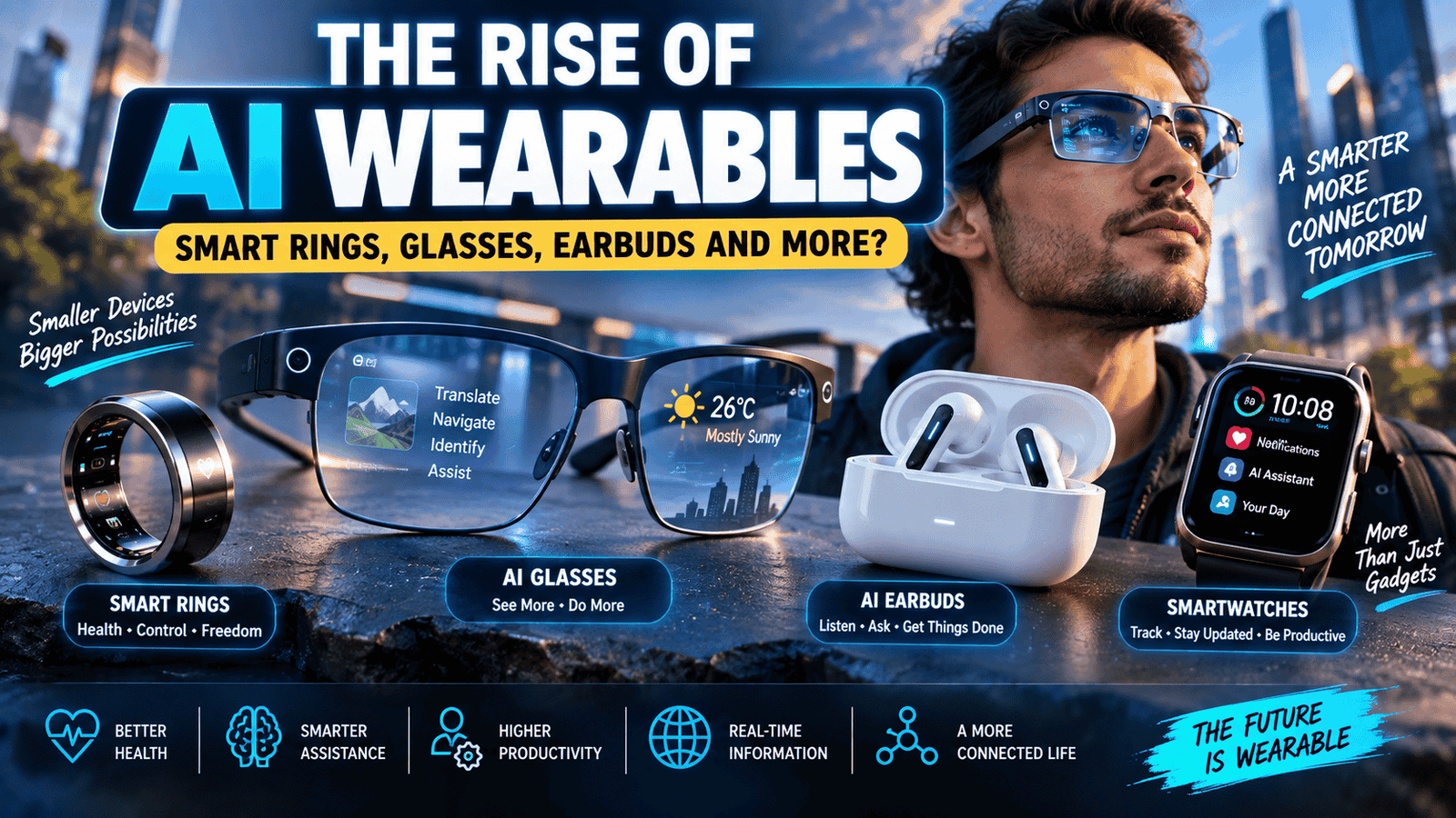 The Rise of AI Wearables: Smart Rings, Glasses, Earbuds and More?